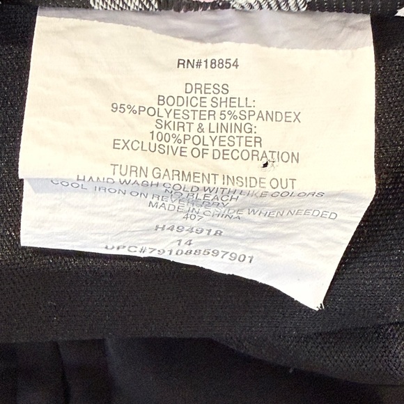 Rare Editions Black Dress with Gold Embellishments Girls Size 14 Formal Dance - Picture 10 of 10